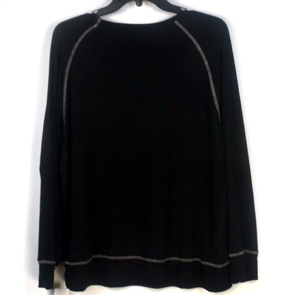 FLORA NIKROOZ Audrey Top & Print Velour Jogger Pajama Set Black Size M NWT - Picture 5 of 7